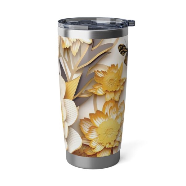 Golden Bloom Tumbler – 20oz Vagabond of Stylish Sustainability - Image 3