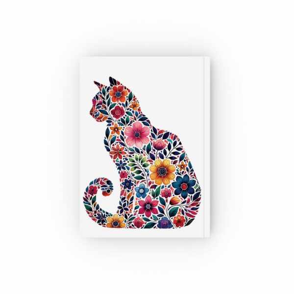 Floral Cat Hard-Backed Journal - Image 6