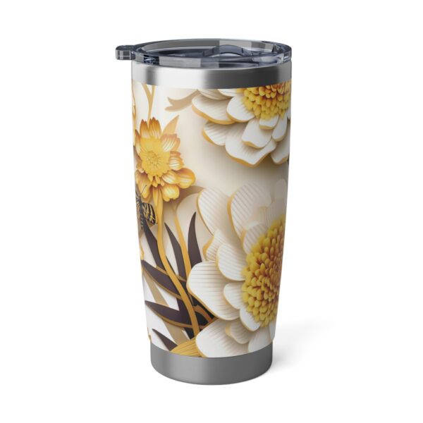 Golden Bloom Tumbler – 20oz Vagabond of Stylish Sustainability - Image 2