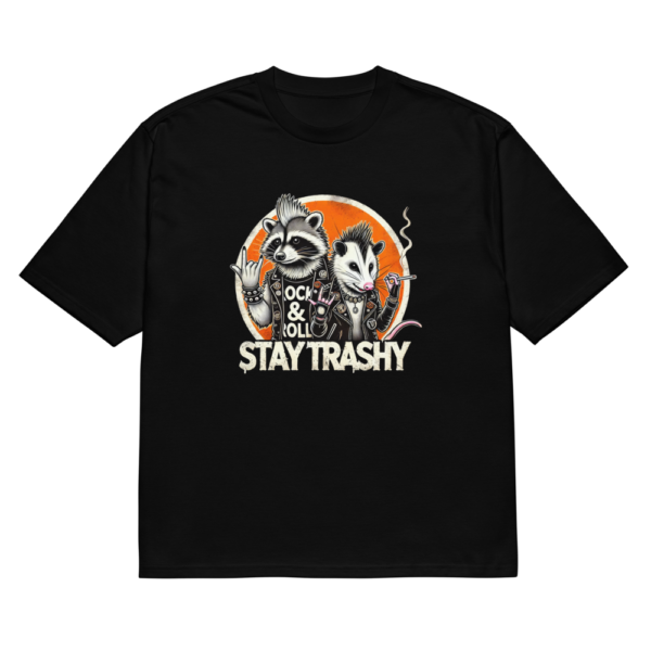 Stay Trashy Oversized T-Shirt | Rock & Roll Style - Image 3